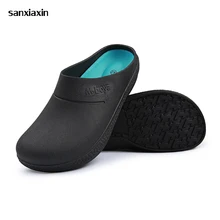 Sanxiaxin Нескользящая, маслостойкая кухонная медицинская обувь, Тапочки для доктора хирургической медсестры, рабочая обувь, аксессуары для больниц Sanxiaxin Нескользящая, маслостойкая кухонная медицинская обувь, Тапочки для доктора хирургической медсестры, рабочая обувь, аксессуары для больниц