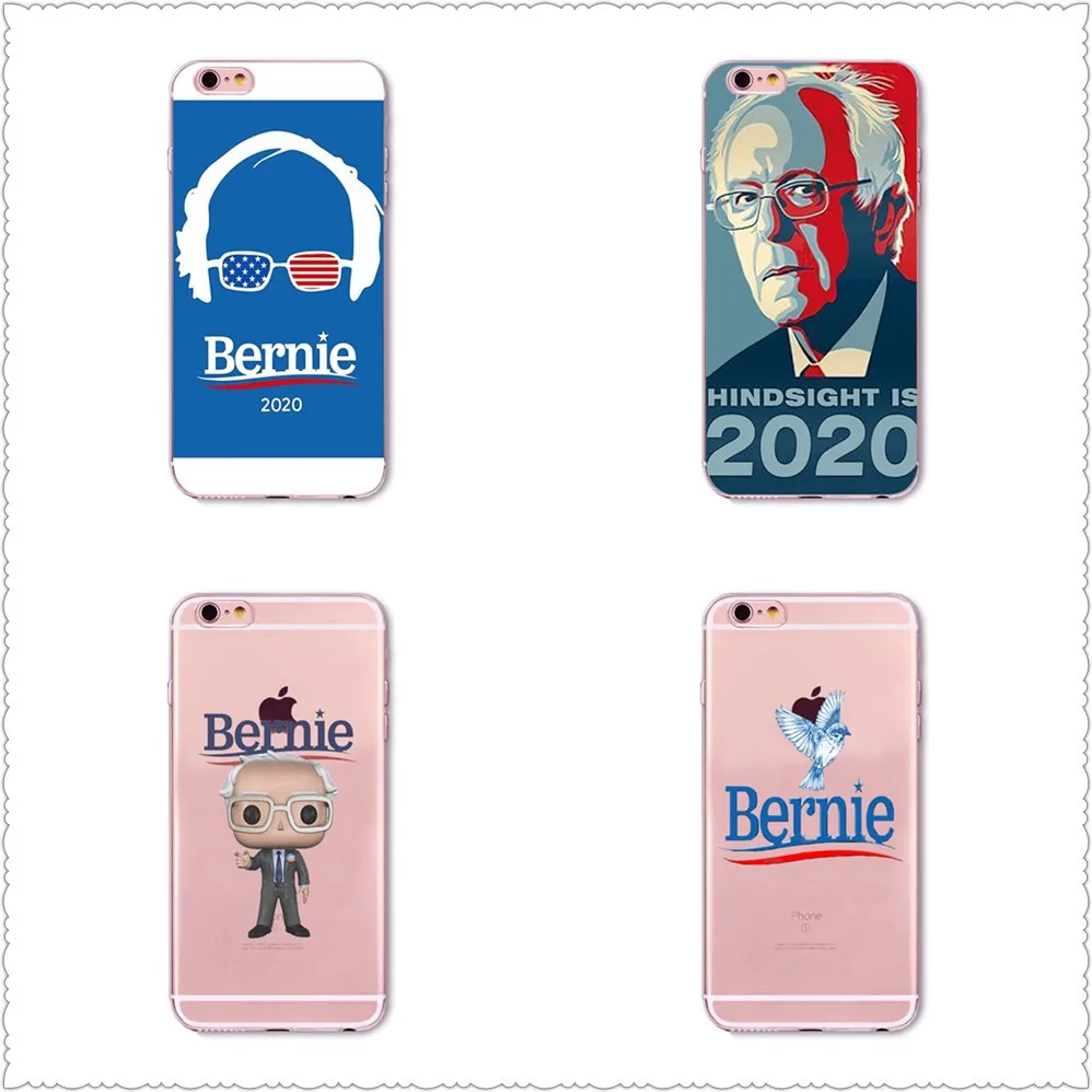 Bernie Sanders Case For iPhone X XS Max XR 8 for SamsungS7 S8 S9 Silicone United States 2020 Phone Cover