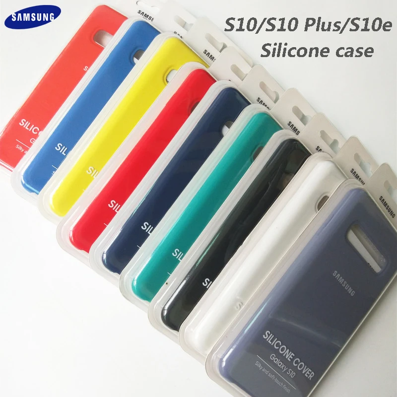 

Original Samsung Galaxy S10 plus S10e phone case new soft TPU Silicone back cover for SM-G9750 SM-9730 SM-G9700 S 10 S10+ shell
