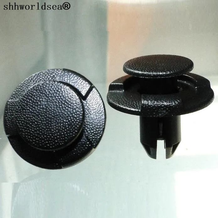 

shhworldsea 8mm Auto Door Trim Panel Bumper Fender Rivets Fastener Automobile Plastic Fixed Clip for Honda Toyota Car Styling
