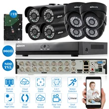 KKMOON 800TVL безопасности Камера Системы 16CH полный 960 H/D1 DVR+ 1 ТБ HDD ONVIF устройство цифровой видеозаписи рекордер+ 4* Крытый Камера+ 4* Открытый Камера