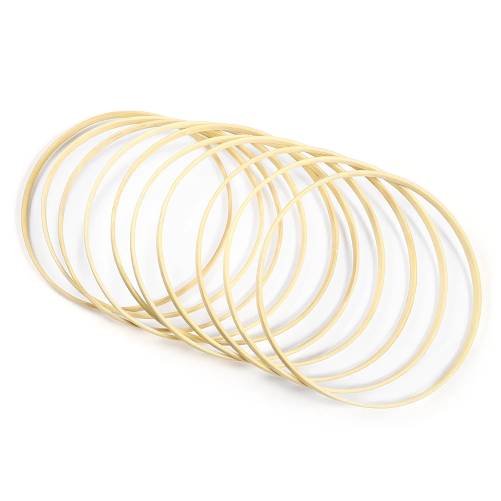 10Pcs 15cm/20cm/23cm/26cm Dream Catcher Ring Embroidery Hoop Bamboo Circle Round Wooden DIY Art Craft Cross Stitch Tools