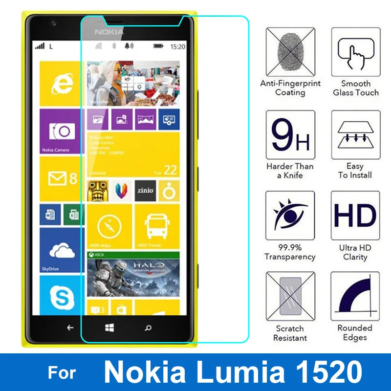 2.5D взрывозащищенное Закаленное стекло для microsoft Nokia Lumia 1520 Bandit 1520,1 1520,2 N1520 Защитная пленка для экрана