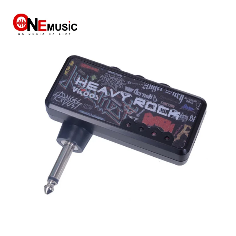 Portable Guitar AMP Plug In Amplifier USB Rechargeable Heavy Rock