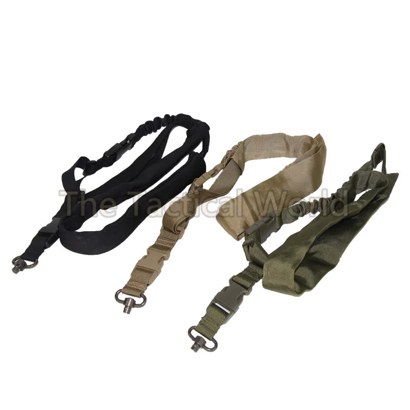

Outdoor Hunting Tactical Quick Detach QD Swivel Gun Rifle Sling Strap Combat Single One 1 Point Gun Sling Outdoor Airsoft Shoot