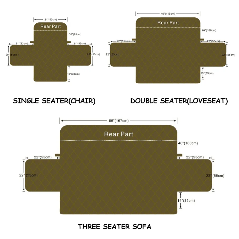 Водонепроницаемый стеганый диван Чехлы для собак домашних животных противоскользящие носки для дивана Recliner чехлов кресло, мебель протектор 1/2/3 местный