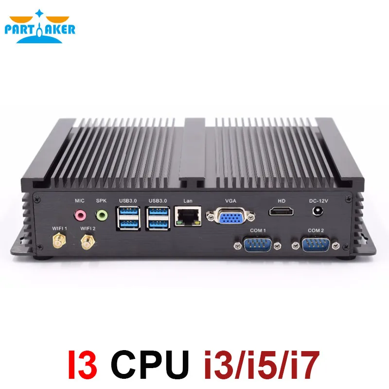 2 COM Industrial Rugged Mini PC Server with Intel Core i3 4010u 5005u i5 4200u i7 1