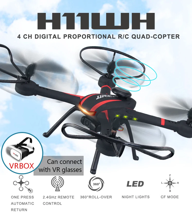 Rc Самолет 720 P FPV Drone RC Quadcopter Вертолет 2.4 Г 4CH 6-осевой Вертолеты Дроны Могут Добавить