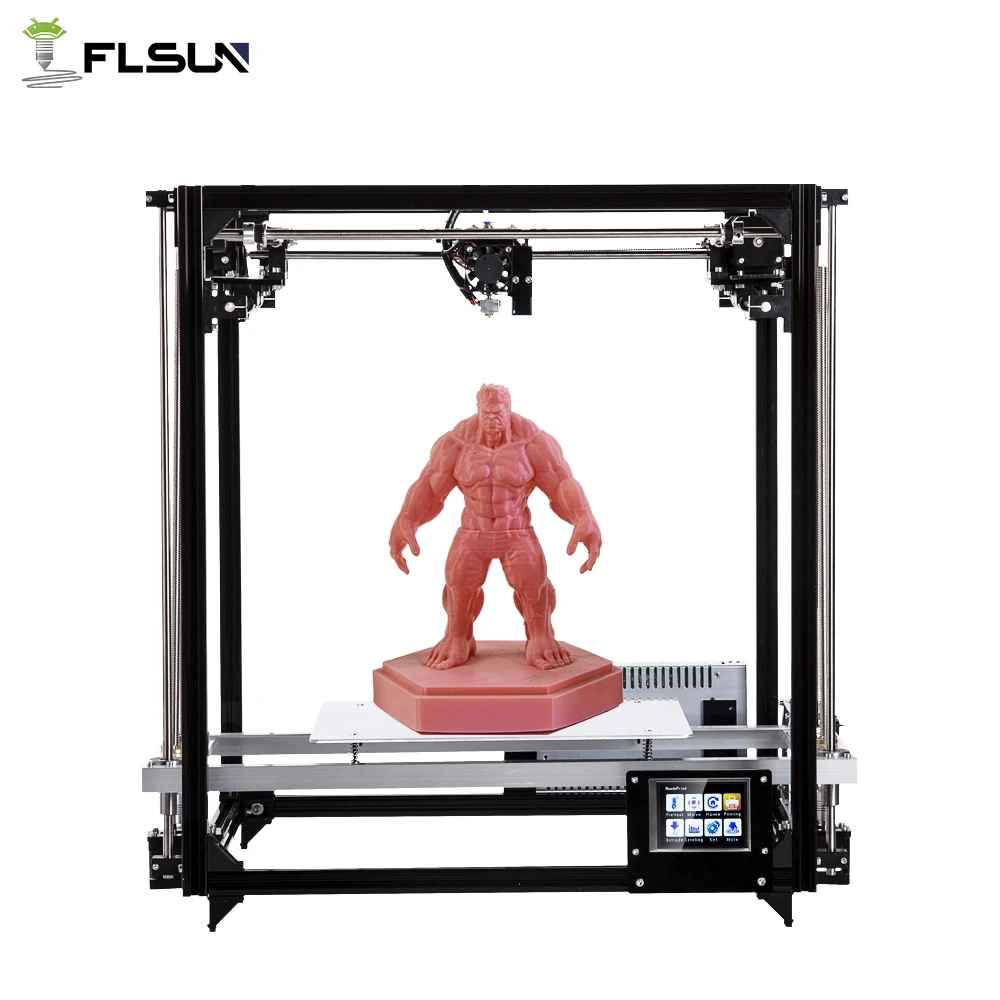 

Flsun Square 3D Printer Kit Large Printing Area 260*260*350mm 3.2 Inch Touch Screen Auto Leveling Heated Bed One Rolls Filament