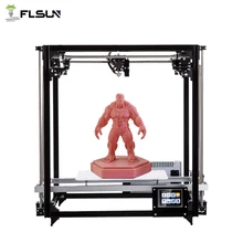 Flsun Square 3D Printer Kit Large Printing Area 260*260*350mm 3.2 Inch Touch Screen Auto Leveling Heated Bed One Rolls Filament