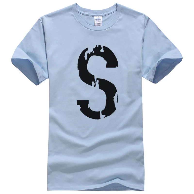 Футболка Jughead's S, повседневные Модные мужские футболки с изображением ривердейла, летние хлопковые футболки с коротким рукавом и принтом, футболки T235 - Цвет: Light blue