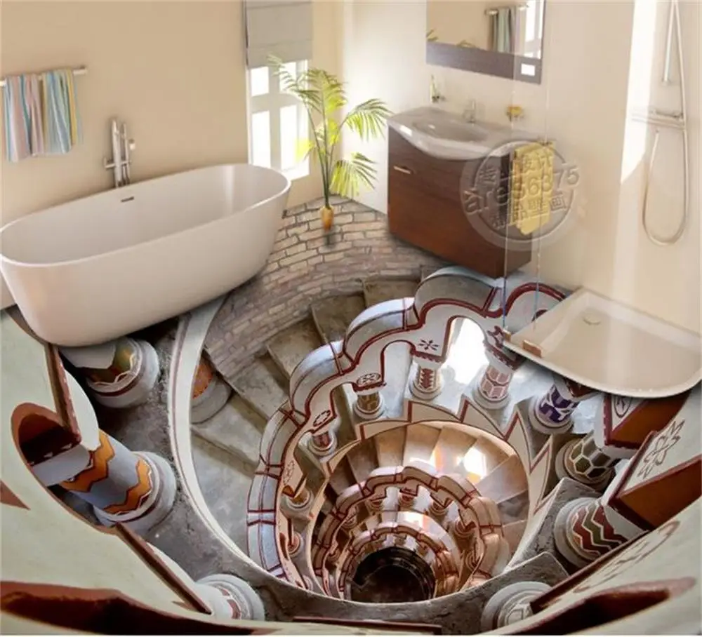 Custom photo/Floor wallpaper/3D mural PVC wall paper/Cool stereo to 