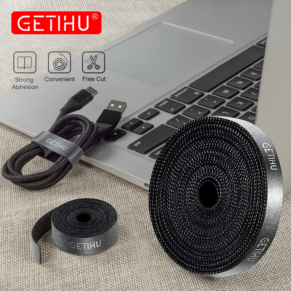 GETIHU 5 м USB кабель Органайзер провода намотки зажим держатель для наушников шнуры