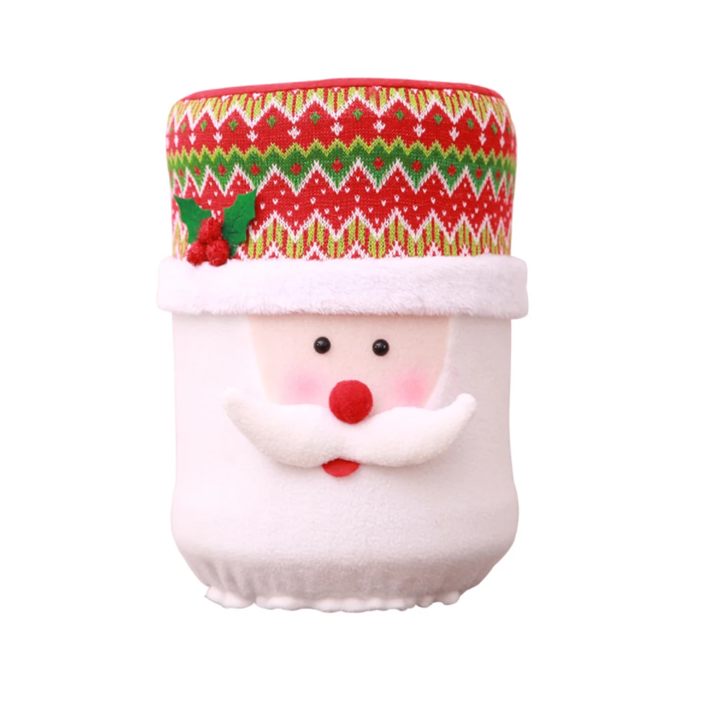 Ведро для питья мультфильм снеговик пылезащитный чехол рождественские украшения для дома Санта Клаус лося дозатор воды крышка блока цилиндров макет дома