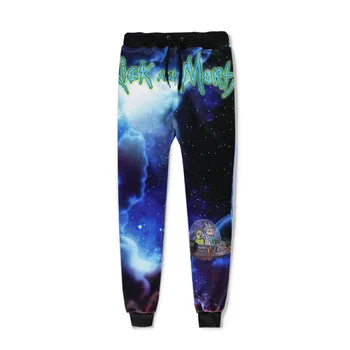 

Unisex Casual Rick and Morty UFO Jogger Pants 3D Print Mens Full Length Pencil Pant Neutral Womens Cosplay Trousers Streetwear