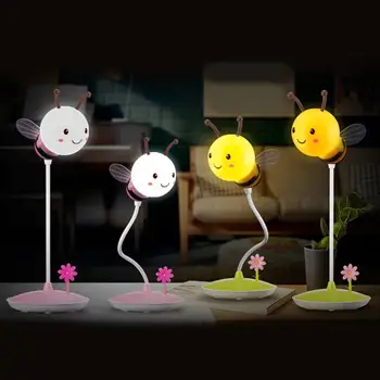 

Energy Saving LED lamp Novelty Table Bee Shaped LED Lovely Girl Night Light Kids Lamp Dimmable 0.8W PVC