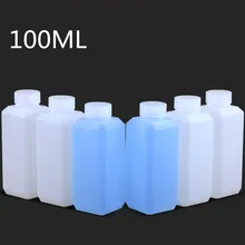 20 шт./лот, пустая многоразовая бутылка, 100 мл, маленький пластиковый косметический контейнер для жидкости, бутылки для лосьона, пищевой HDPE