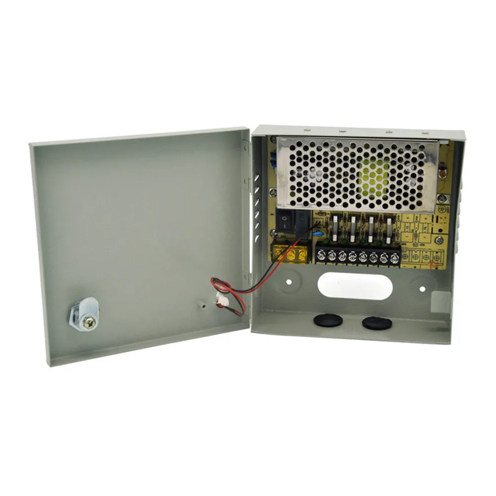  AC 100~240V to DC 60W 12V 5A Output 4 Channels CCTV Power Supply Box for Cameras - 32706611881