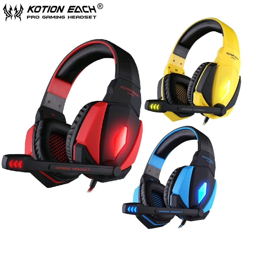 EACH G4000 USB Pro Gaming Headphone Game Headset Surround Sound Noise