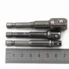 3pcs CRV Long Sleeve Connecting Head 1/2 Wind Batch Convert 3/8 1/4 Suite Angle Drill Nut Driver Extension Rod Metalworking ► Photo 3/3