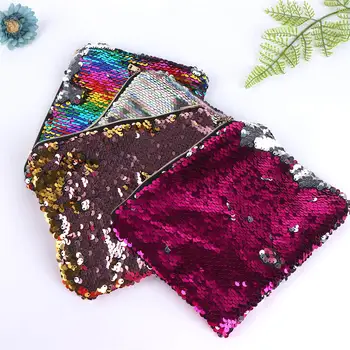 

1PC Fashion Color Reversible Sequin Cosmetic Bag School Supplies Stationery Pencil Box School Tools Students Kids Gifts