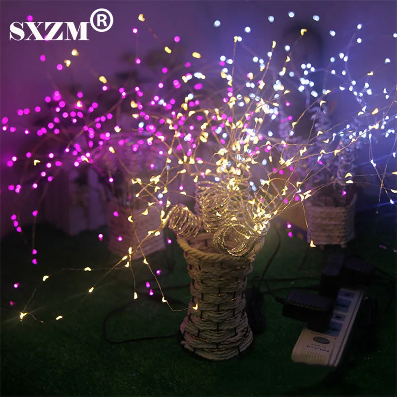 

DC12V led string light 198 leds 36 Branches indoor outdoor Christmas decoration tree lamp with Base Fairy Romantic light