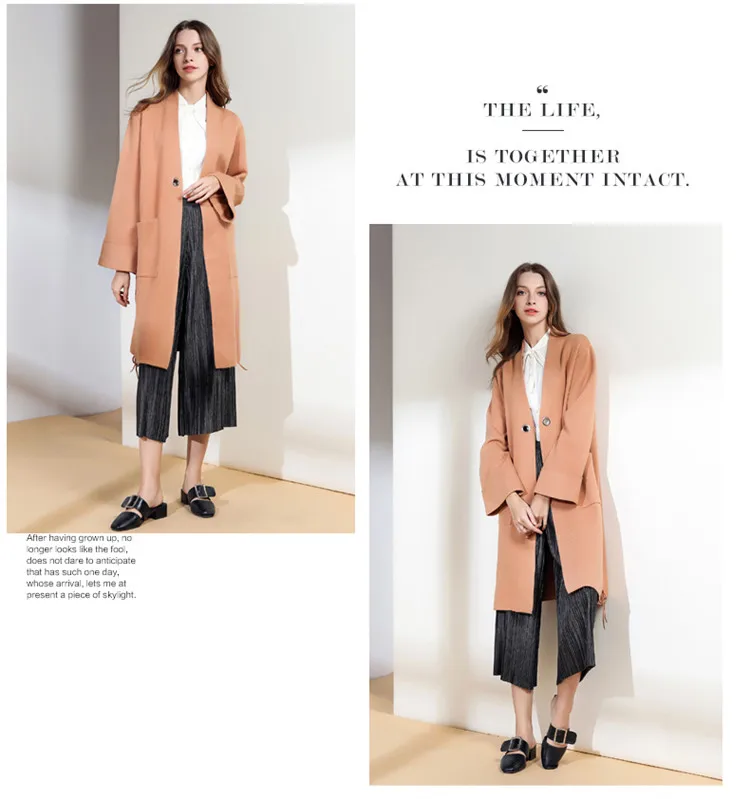 Autumn Medium-long Overcoats Solid Color Pockets Female Cardigan Elastic Side Long Faux Mink Velvet Coat Sobretudo For Women