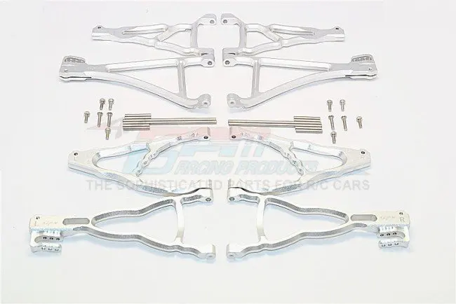 Алюминиевый передний+ задний верхний и нижний рычаг подвески-8 шт набор(для TRX 1/10 частей E-REVO 560871, REVO, SUMMIT