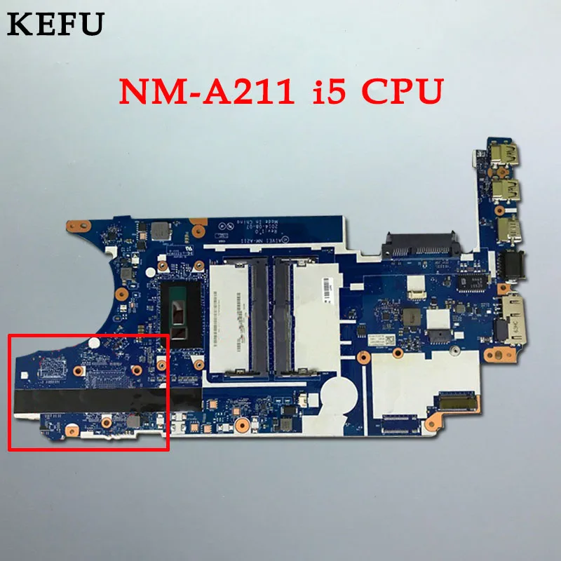 Kefu высокого качества материнская плата для Lenovo E450 E550 Материнская плата ноутбука NM-A211 с Процессор i5 полностью протестировано работы