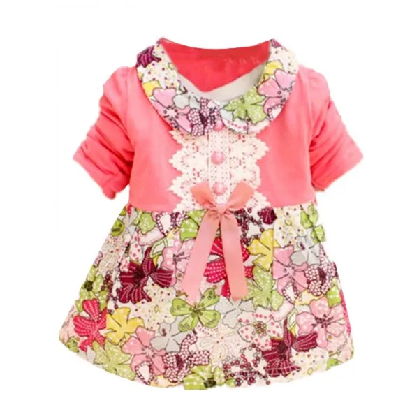 Lovely-Baby-Girls-Clothes-Kids-Doll-Collar-Princess-Lace-Floral-Dress-Girls-Cloth-Hot-3