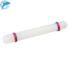 23 см антипригарная скалка для помадки пирог с сахаром поделка-украшение кухонные аксессуары инструменты для выпечки с силиконовым направляющим