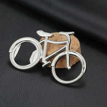 

100pcs Wholesale Fashionable Bicycle Metal Bottle Opener Can opener with Keyring Keychain Promotional Gift wen4501
