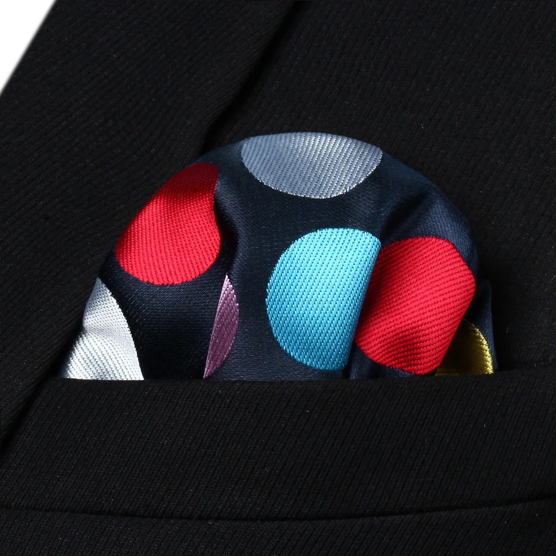 Buy HD403V Navy Blue Red Polka Dot Men Silk Party