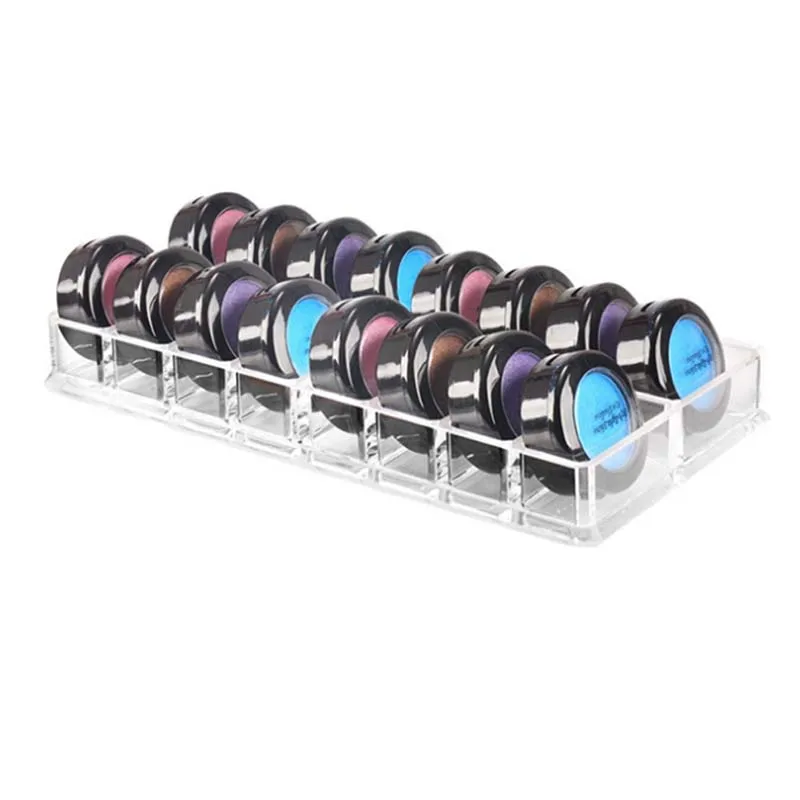 

Acrylic 16 Slots Blush Powder Household Cosmetics Storage Box Lipstick Holder Makeup Organizer Cosmetic Makeup Case