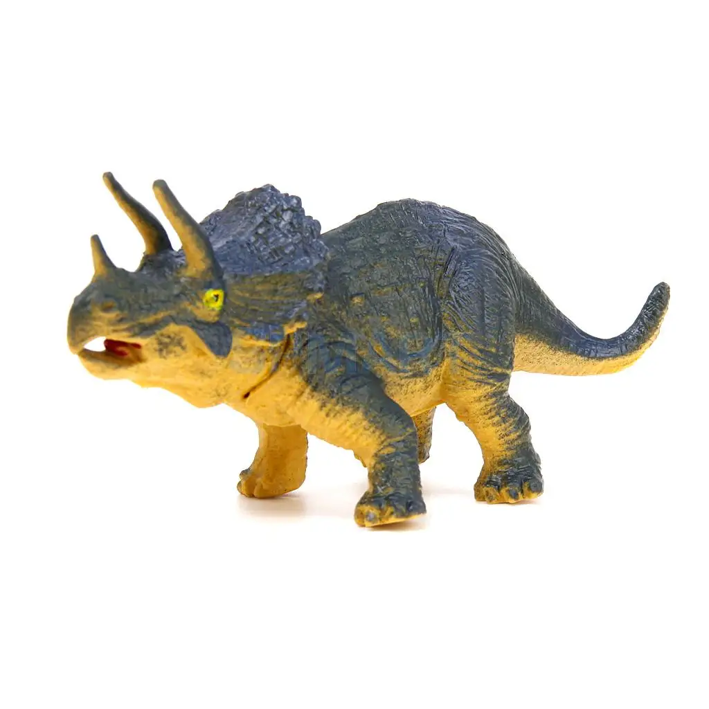6Pcs Dinosaur Model Set Tyrannosaurus Stegosaurus Triceratops Utahraptor Spinosaurus Pterosaur Kids Children Toy Table Decor