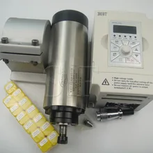 Cnc Комплект шпинделя ER11 air cooling 1.5KW шпинделя+ 13 шт. ER11 цанговый+ 1 шт. 1.5kw Инвертор+ 1 поддержка шпинделя