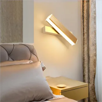 

Modern Simple Rotatable Metal Led Wall Lamp for Bedside Foyer Aisle Decor Lighting Fixture 20/33cm 1811