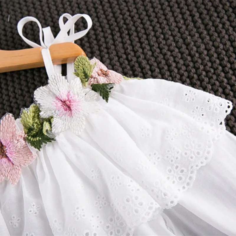 DFXD 2017 Spring Summer Baby Girl White Long Sleeve Off Shoulder Cotton Blouse Flower Embroidery Girls Tops Kids Clothes 2-8T