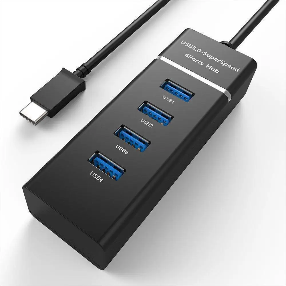 USB type-C Hub 3 0 4 порта высокоскоростные C концентраторы 5 Гбит/с в 1 Type-c OTG сплиттер со