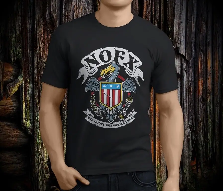 جديد شعبي nofx ألبوم الأمريكية الشرير روك باند الرجال السود shirt size s-3xl الصيف تي شيرت ماركة ياقة الجسم بناء