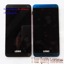 Test ok 100 Original For HTC ONE M7 801e 801 801n Single Card LCD display Touch