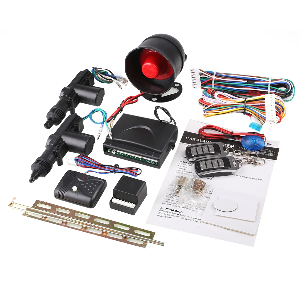 

Vehemo Universal 2 Door Remote Keyless Entry Central Locking Keyless Entry System Kit Set & Car Security Alarm Car-Styling