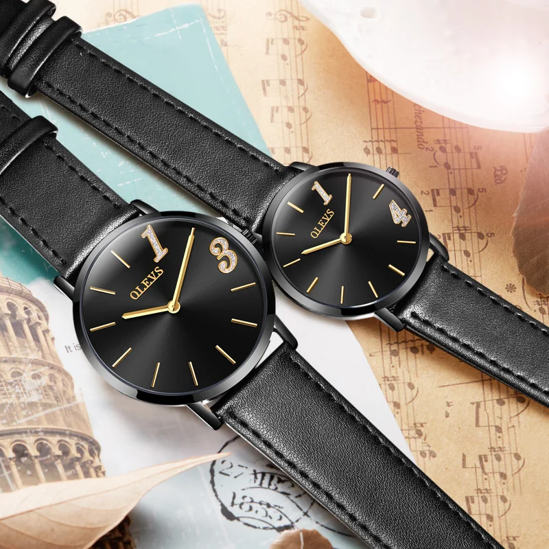 OLEVS мужские часы erkek kol saati relojes hombre 2018 Forever Love Пара для влюбленных Мужские Простые