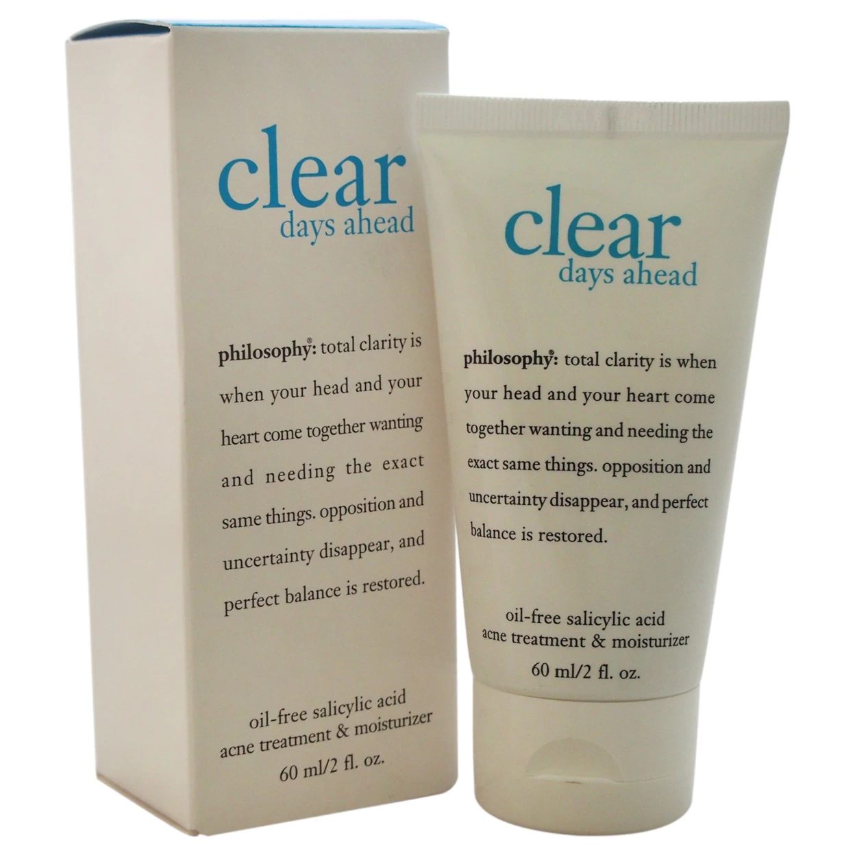 Clear Days Ahead by Philosophy for Unisex - 2 oz Moisturizer