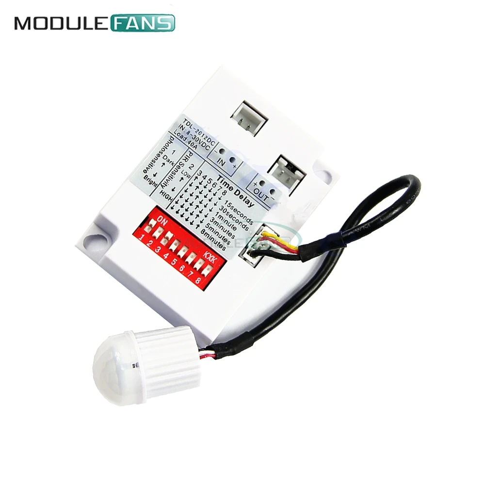 

DC 12V 24V 7-10M PIR Motion Sensor Switch IR Infrared Human Body Induction Sensor Detector Switch for LED Light Corridor