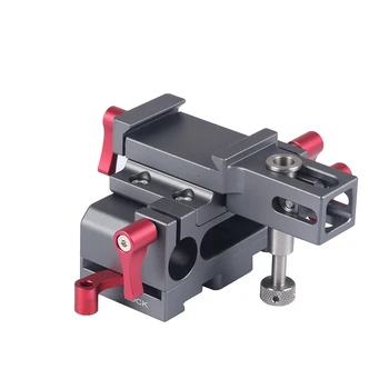 

Camera Cage 15mm Rail Riser Support System Rig LWS Quick Release Mount Base QR Plate with Arca Swiss Standard Style Dovetail
