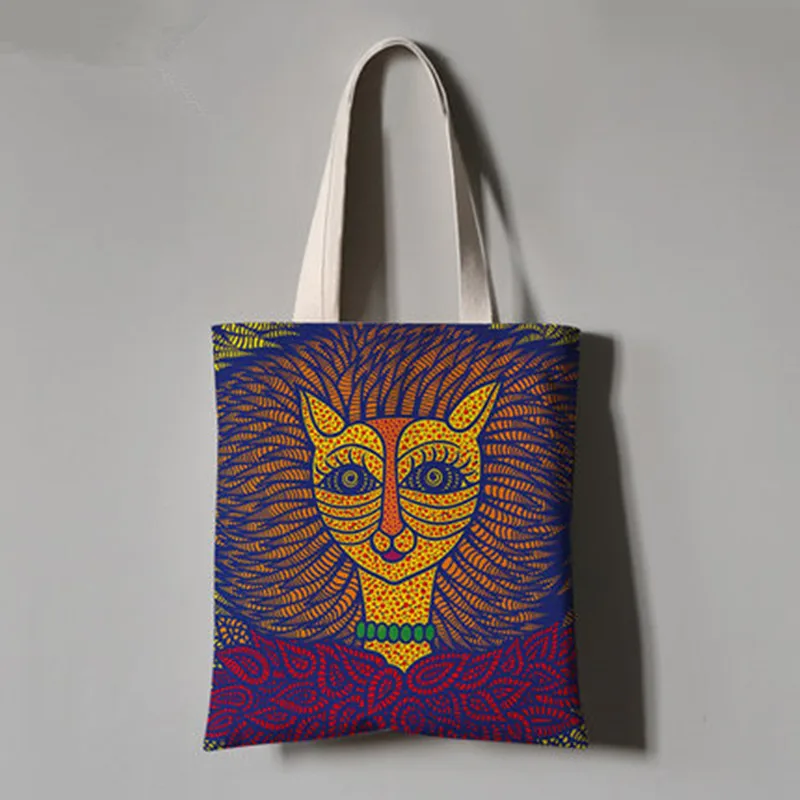 

Yayoi Kusama Abstraction Wave Point Collapsible Canvas Bag Art Single Shoulder Handbag Fashion Home Storage Bag Ornaments X1300