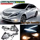 LED Daytime Running Light For Hyundai YF Sonata I45 Fog Assembly DRL 2013 2014
