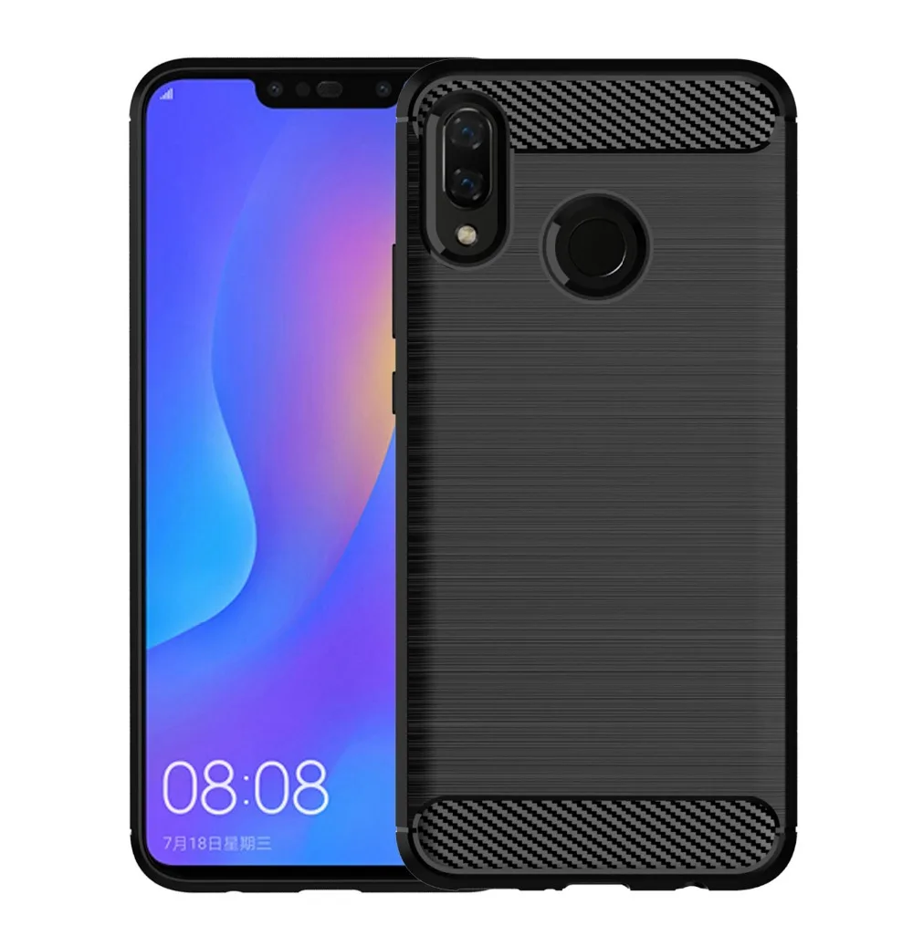 Матовая текстура чехол для huawei Y9 Prime Y7 Y6 Pro Y5 Lite Y3 9 iPhone 7 6 Plus 5 3 Y Макс Y7S карбоновый чехол на заднюю панель