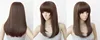 Medium Wig Fei-Show Synthetic Heat Resistant Wavy Black Dark Brown Hair Cartoon Role Cosplay Pelucas Party Salon Women Hairpiece ► Photo 3/4